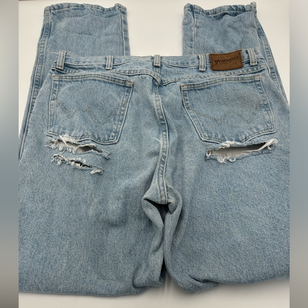 Wrangler jeans size 36x34. Vintage. Cowboy. Distressed.